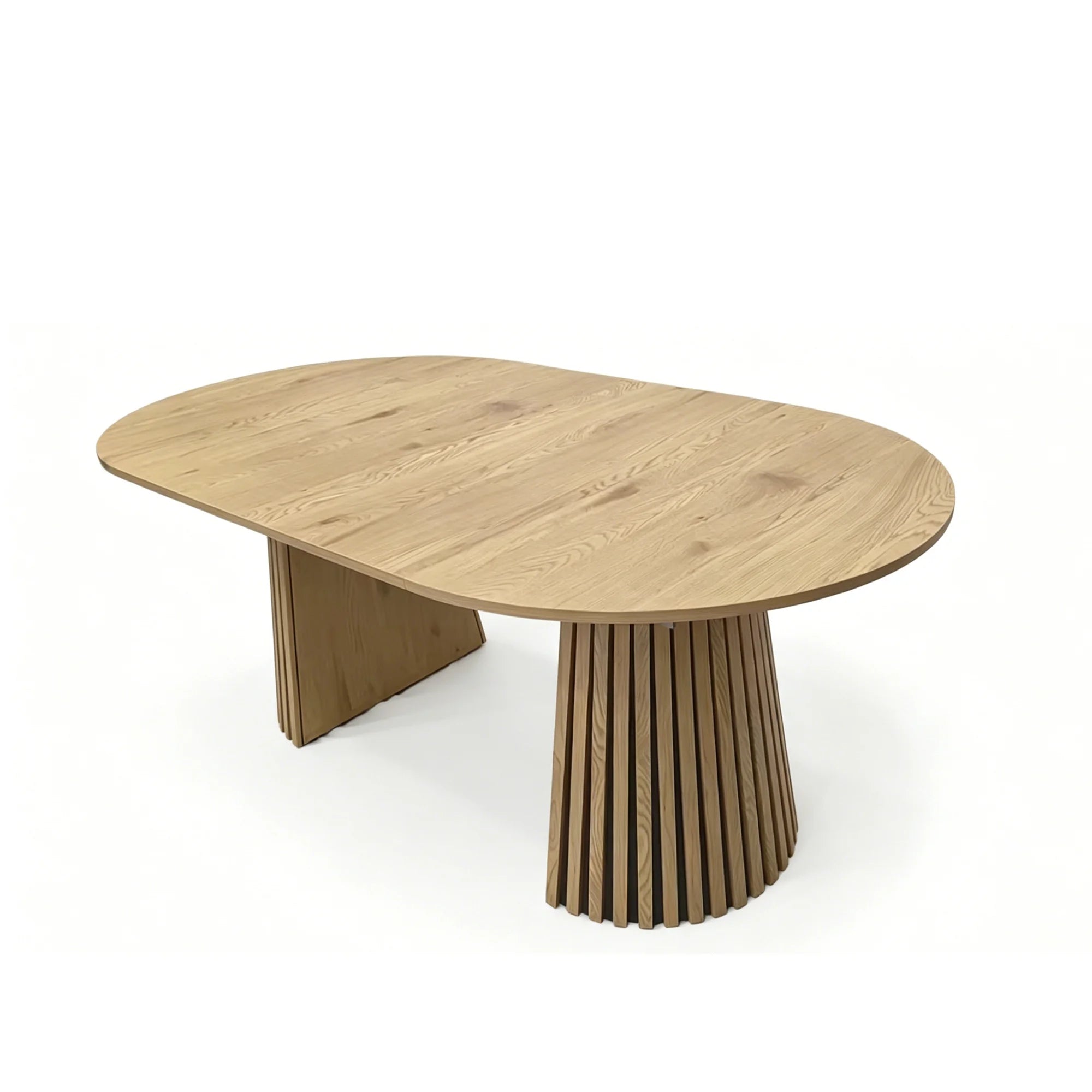 FanciConcept - Extendable Dining Table with Slatted Legs - 16