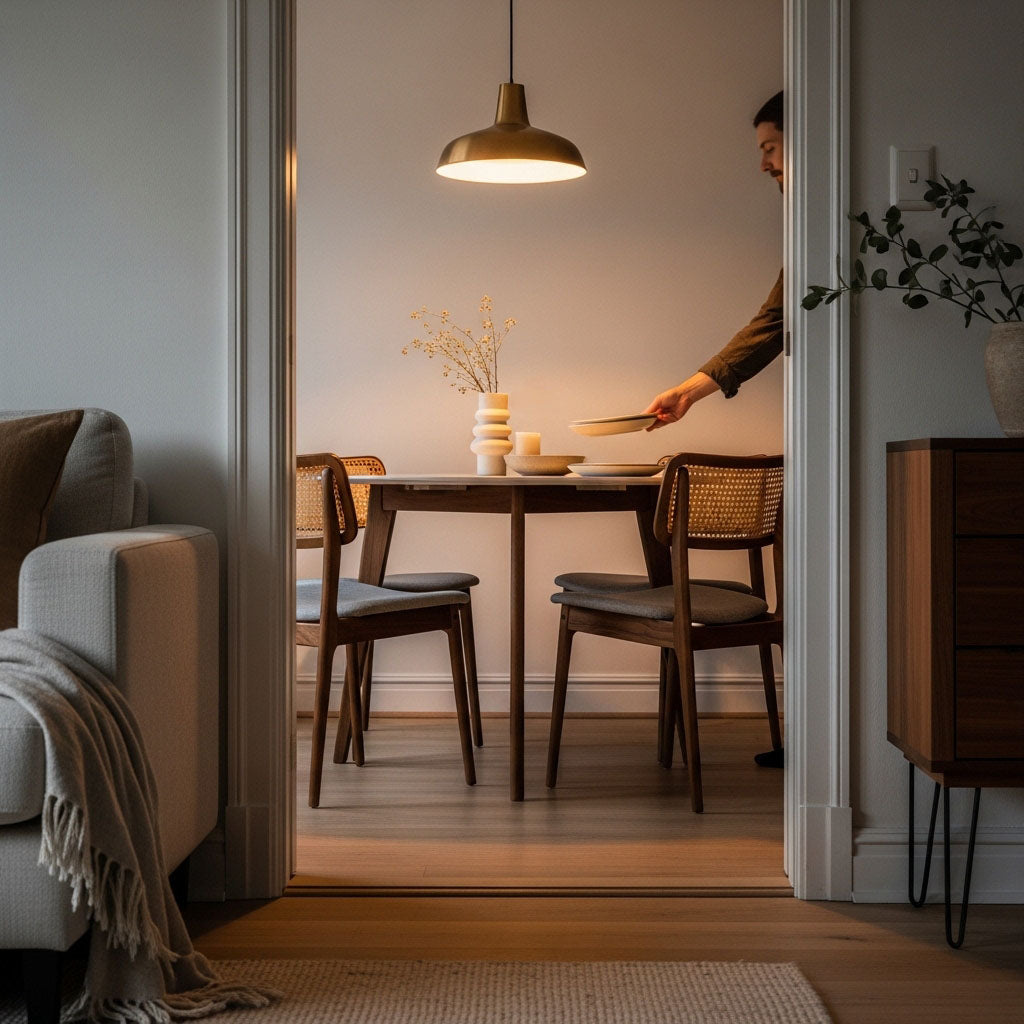How to Choose a Walnut Dining Table for a Small Apartment -- Scene 3
